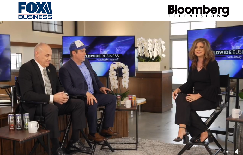Fox Business, Bloomburg Television Kathy Ireland Interview Tower Beverage USA